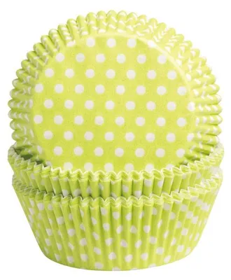 Produktbild von Demmler Muffinformen Weiß-Limone - zum Dekorieren selbstgemachter Muffins - 60 Stück - aus Pergamentersatz