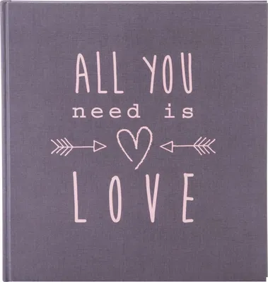 Produktbild von Goldbuch ALL YOU need is LOVE grau 30x31 60 weiße Seiten 27085