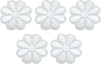 Produktbild von 5 Stück Sonnenblumen-Stickerei-Aufnäher, selbstklebend, Mini-Stickerei, bunte Blumen, DIY-Aufnäher, Kleidung, Kleid, Hut, Jacke, Jeans, Rucksack, dekorative Applikation