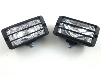Image de Kit complet de phares halogènes universels blancs – Éclairage pour voiture, arceaux de sécurité, 4x4, quad, 12 V