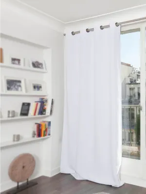 Produktbild von MOONDREAM  Akustikvorhang 3in1 | Lärmschutz | Thermoisolierung | 100% Verdunkelung | Patentierte Technologie | Ösen | Weiß MC720 | 140B x 260H cm