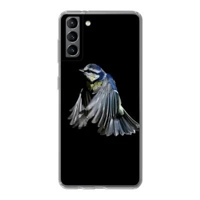 Produktbild von MuchoWow® Handyhülle Schutzhülle Hülle für Samsung Galaxy S21 Plus Vögel - Federn - Schwarz Silikon Softcase Handy Hülle - Handy-Tasche