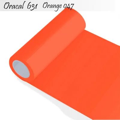 Produktbild von Oracal 631 - Orafol matt - für Küchenschränke und Dekoration Folie 5m (Laufmeter) - 31,5 cm Folienhöhe - 47-orangerot + GRATIS ein Schmetterlingsset W400 von Indigos UG