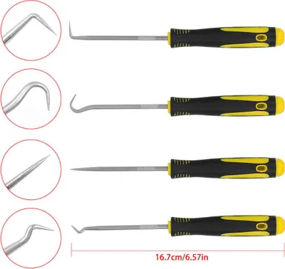 Zdjęcie produktu dla 4-częściowy zestaw narzędzi do oleju samochodowego, narzędzia ręczne z ergonomicznym uchwytem