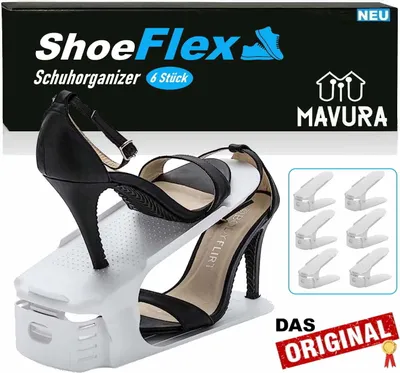 Produktbild von ShoeFlex Schuhstapler Schuh Organizer Schuhhalter für Schuhschrank Schuhordner
