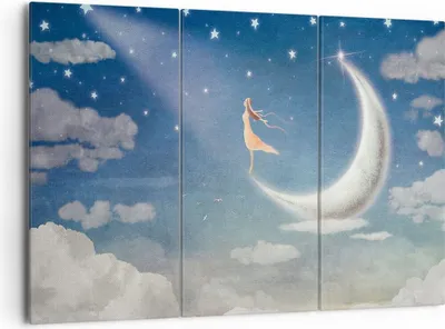 Produktbild von Bild auf Leinwand - Leinwandbild - himmel stern - 165x110cm - Wand Bild - Wanddeko - Wandbilder - Leinwanddruck - Bilder - Kunstdruck - Wanddekoration - Leinwand bilder - Wandkunst - CE165x110-3778