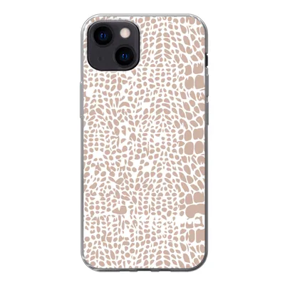 Produktbild von MuchoWow® Handyhülle Schutzhülle Hülle für iPhone 13 Tiermuster - Rosa - Schlange Silikon Softcase Handy Hülle - Karteninhaber