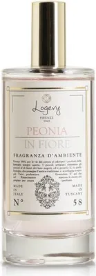 Immagine prodotto di Logevy - Spray per ambienti - Peonia In Fiore - 100 ml - Note floreali di gelsomino e rosa