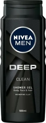 Produktbild von NIVEA Men Deep Clean SHOWER GEL für Gesicht, Körper und Haare 500ml