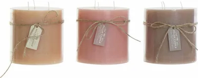 Image de Kerze DKD Home Decor (3 pièces) (12 x 12 x 12 cm)