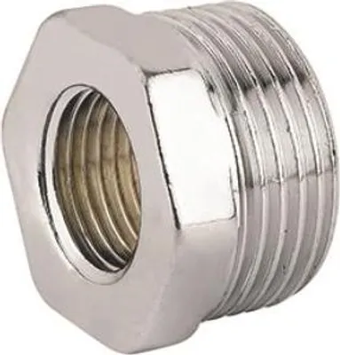 Produktbild von Gewindefitting verchromt Messing, Reduzierstück AG 1" x IG 3/8"