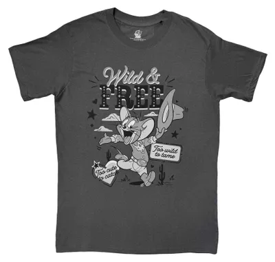 Produktbild von Tom & Jerry - "Wild & Free" T-Shirt für Herren/Damen Uni RO17167 (XL) (Anthrazit)