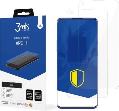 Produktbild von 3mk Display Schutzfolie ARC+ für OnePlus 9 Pro  0,17mm Self-Heal (2 Stück)