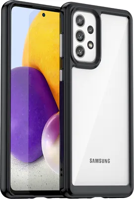 Produktbild von Galaxy A73 5G Hülle, Klar Rückseite Stoßfeste TPU Silikon Bumper Schutzhülle für Samsung Galaxy A73 5G Schwarz
