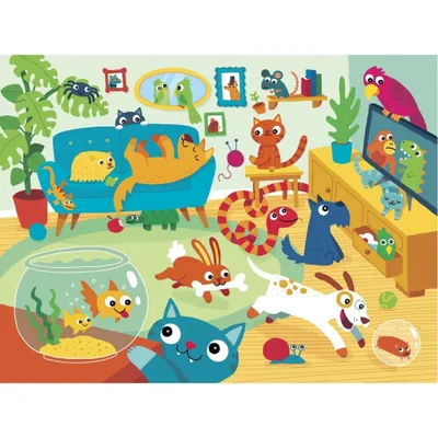 Immagine prodotto di GIBSONS Puzzle per feste con animali 24 pezzi