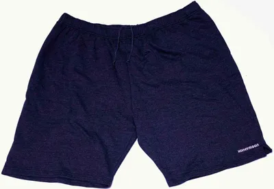 Produktbild von Übergrößen Top Sweat-Bermudashort HONEYMOON Schriftzug gestickt Navy 7XL