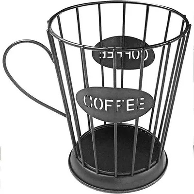 Produktbild von Famanu Kaffeepadhalter aus Metall - Organizer für Kaffeekapseln und Snacks