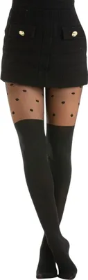 Produktbild von Elegante schwarze Strumpfhose für Damen 40 Den für stilvolle Outfits S/M