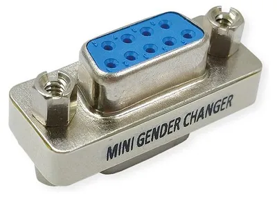 Productafbeelding van VALUE Mini-adapter, 9-polig, voor het omzetten van een mannelijke naar een vrouwelijke connector