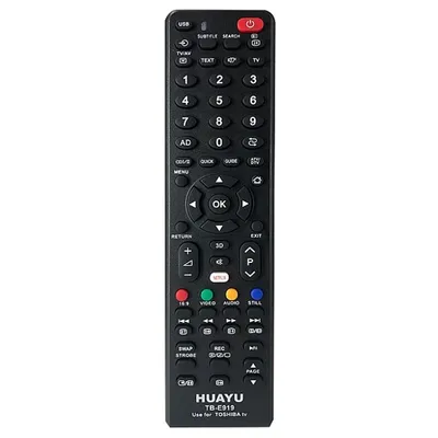 Zdjęcie produktu dla Uniwersalny pilot do telewizora Toshiba LCD/LED/3D HUAYU TB-E919, z Netflixem