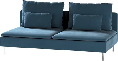 Produktbild von Dekoria Bezug für Söderhamn Sitzelement 3, blau, Bezug für Sitzelement 3