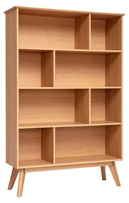 Produktbild von Miliboo - Bücherregal skandinavisch Eiche 165 cm INGRID