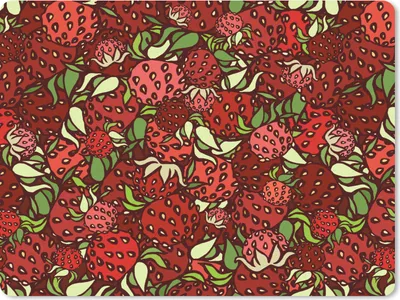 Produktbild von MuchoWow® Mauspad Mousepad Puber - Erdbeere - Obst - Muster 23x19 cm - Mousepads - Maus Mat - Pad - Mausunterlage - Schreibtischunterlage - Mauspad