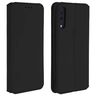Produktbild von Avizar, Kunstleder Cover Classic Edition für Samsung Galaxy A50, Schwarz