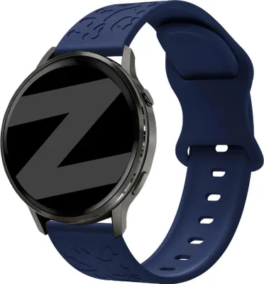 Produktbild von Bandz Silikonarmband „Blumen“, passend für Garmin Vivoactive 4s / Vivomove 3s / Venu 4 (41 mm) / Venu 3s / Venu 2s / Forerunner 265s – Weinrot