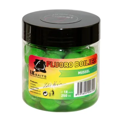 Obrázek produktu pro LK Baits Fluoro Boilies 18mm 250ml Příchuť: Mussel