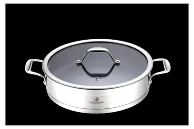 Produktbild von Servierpfanne 28 cm mit TEFLON™ Antihaft-Beschichtung und Deckel, hitzebeständig für Induktion und Backofen, spülmaschinengeeignet