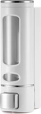 Produktbild von 400 ml flüssiger Seifenspender stabiler Pressetyp Wandmontierter Handwaschseifenspender für Badezimmer-Weiß