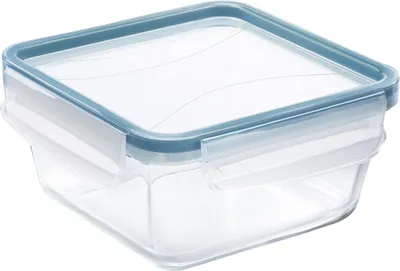 Produktbild von Rotho 1033406161, Container, Quadratisch, 0,75 l, Blau, Transparent, Glas, -20 - 300 °C