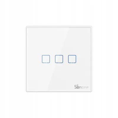 Obrázek produktu pro Sonoff 433MHz chytrý bezdrátový vypínač T2EU3C-RF (3-channel) bílá