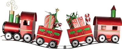 Produktbild von Clayre & Eef Weihnachtsdekoration Zug 140x24x52 cm Rot Metall