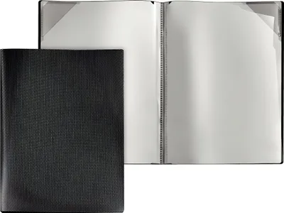 Image de VELOFLEX Diamond Livret de présentation noir avec 4 pochettes