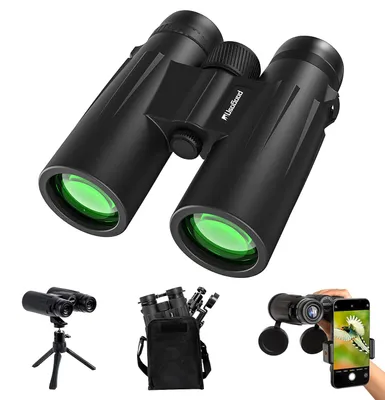 Produktbild von Fernglas Fernrohr Vogelfernglas - 12 x 50 - Wasserdicht - Mit Stativ und Smartphone-Adapter - Für Vogelbeobachtung und Sternebeobachtung