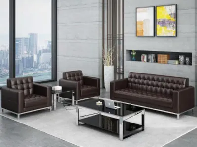 Produktbild von Büro Möbel Sofagarnitur 321 Sitzer Garnitur Polstersofa Sitz Design Sofas Neu