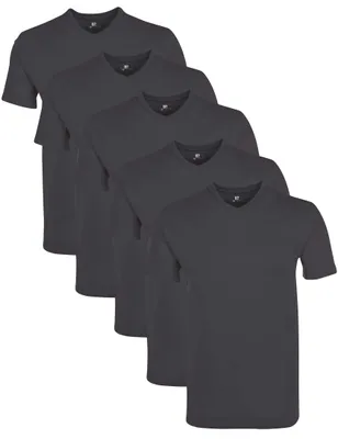 Immagine prodotto di T-shirt da uomo a scollo a V, in cotone 100%, confezionato in un set multipack