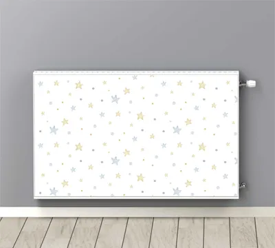 Produktbild von Magnetische Radiatorabdeckung für das Kinderzimmer - Dekorative Abdeckung mit bunten Punkten - Magnetische Matte 60x100