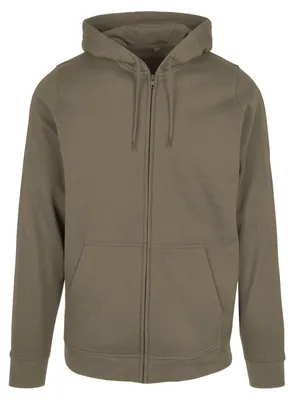 Produktbild von Build Your Brand - "Basic" Kapuzenpullover Durchgehender Reißverschluss für Herren/Damen Uni LT4836 (XL) (Oliv)