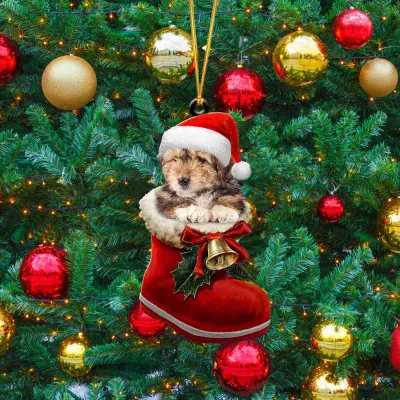 Produktbild von Weihnachtsstrumpf-Anhänger mit Cartoon-Motiv, Weihnachtsstrumpf-Dekoration für Auto und Festtagsdekoration