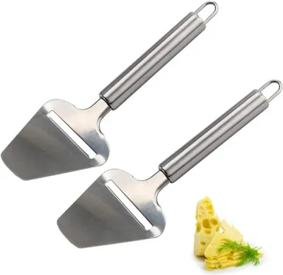 Produktbild von Hartkäsehobel aus Edelstahl, 2-teilig, 22 cm, für dicken Käse, Klingenbreite: 7,3 cm, spülmaschinenfest