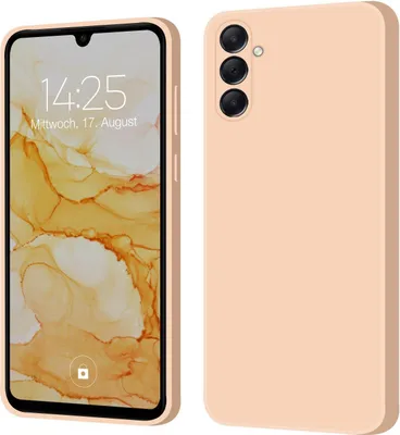 A product image showing a phone case from two angles, one showing the front of a phone with a case and the other showing the back of the phone case.