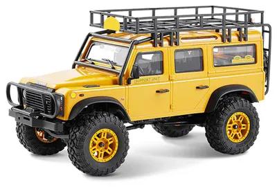 Produktbild von FMS FCX24M 1/24 RC Truck 4WD 2.4GHz Rock Crawler, 2-Gang Getriebe, LED Licht, Offroad Kletterfahrzeug RTR Modell, Typ: C 12482 Defender 110