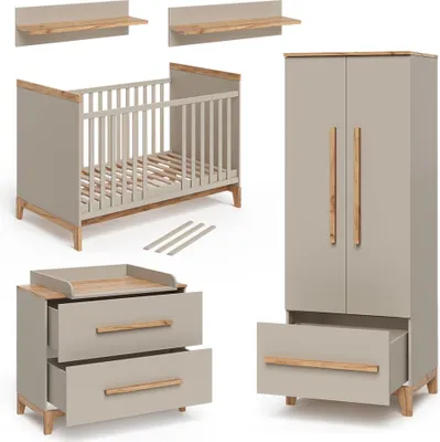 Produktbild von Kinderzimmer-Set Vitalispa Malia Cashmere/Eiche 5 Teile, Model 53027