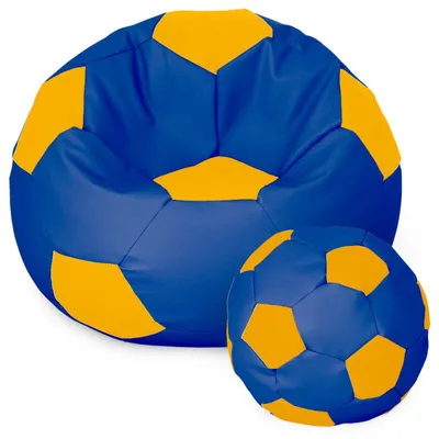 Produktbild von Fußball Sessel mit Füllung EPS Perlen Sitzsack Beanbag Sitzkissen 120cm Granatapfel-Zitrone  Sitzkissen Kissen Sitzsäcke Wohnzimmer Sitzsackbezug Game