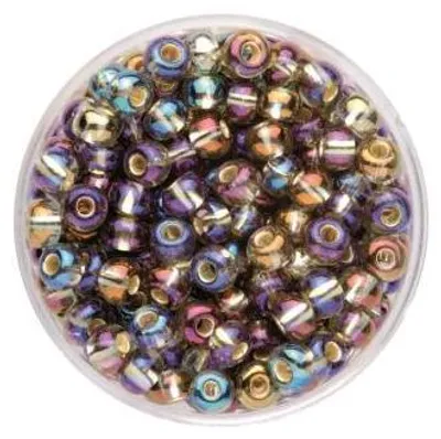 Produktbild von Glorex Rocailles Perlen 4,5 mm 17 g grau