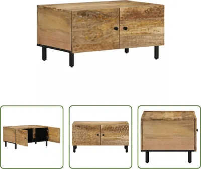 Produktbild von The Living Store Couchtisch 80x50x40 cm Massivholz Mango