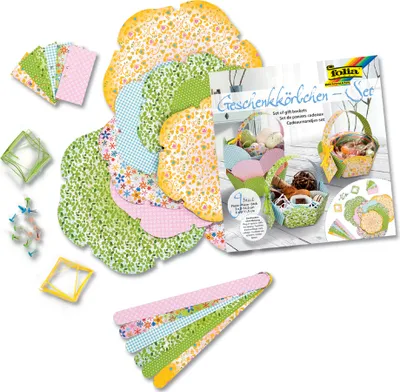 Image de folia Geschenkk”rbchen-Bastelset, 9 K”rbchen